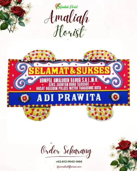 Papan Bunga Ucapan Selamat Kmp Melayu Brt